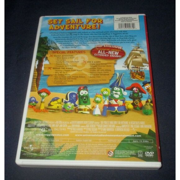 The Pirates Who Don't Do Anything - A Veggietales Movie (DVD, 2008, Full Frame) - Picture 3 of 3